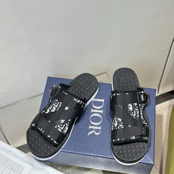 Dior , Alpha Oblique Sandals in Brown , BNIB 43 - Picture 2 of 6